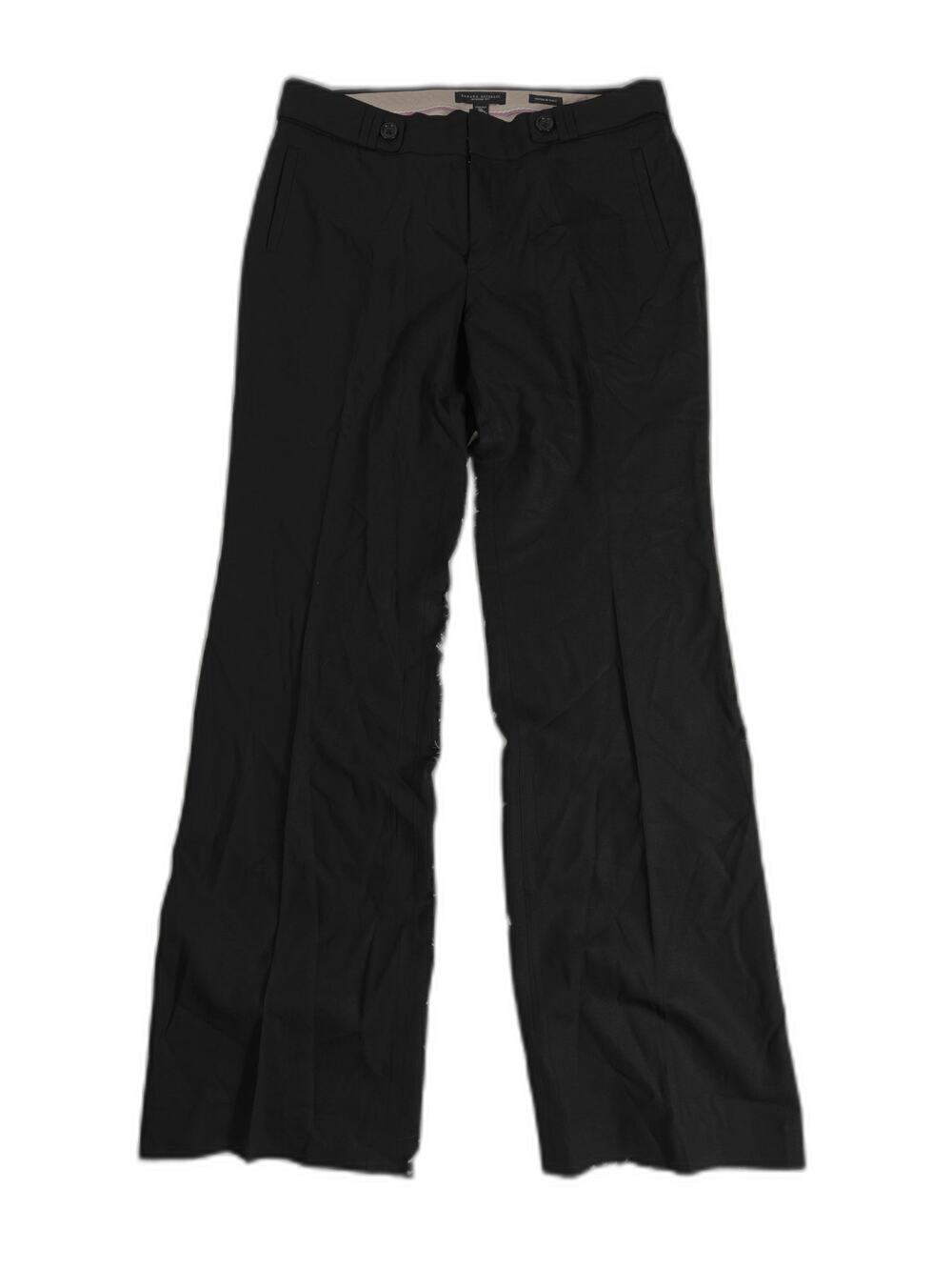 Womens Banana Republic Jackson Fit Black Dress Pants Size 12L